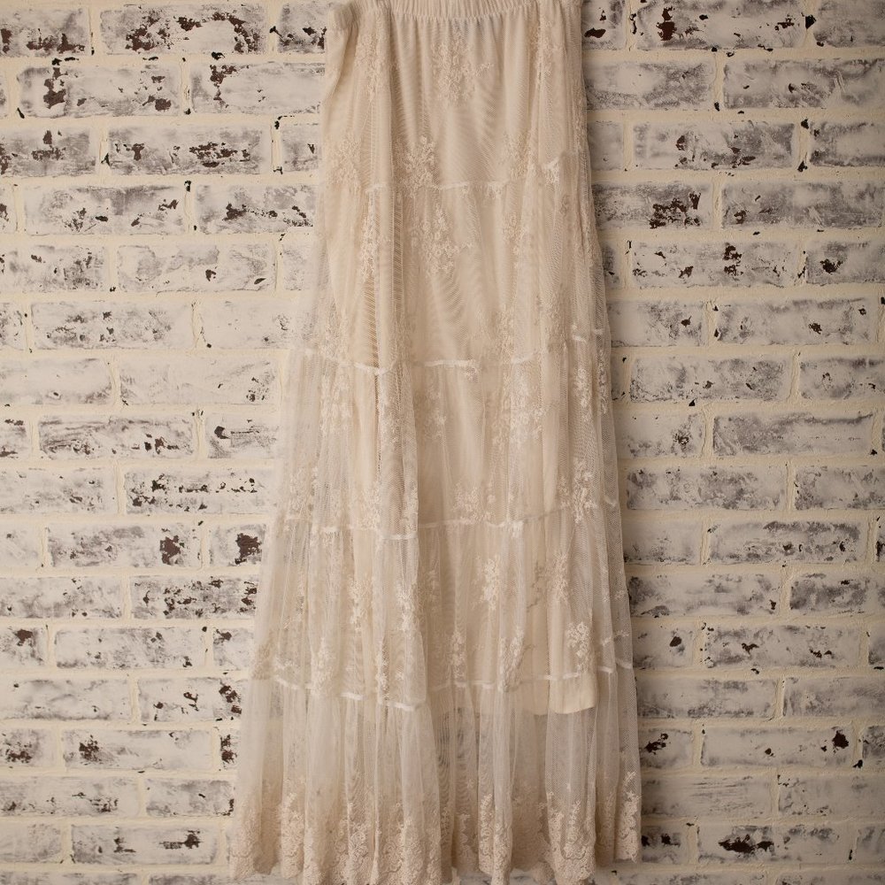 Boho Lace Maxi Skirt